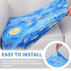 hyha Printed Couch Cushion Covers, Sofa Covers Washable for 2 Cushion Couch