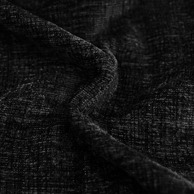 CaliTime Decorative Couch Throw Pillow Covers 26 X 26 Inches Black