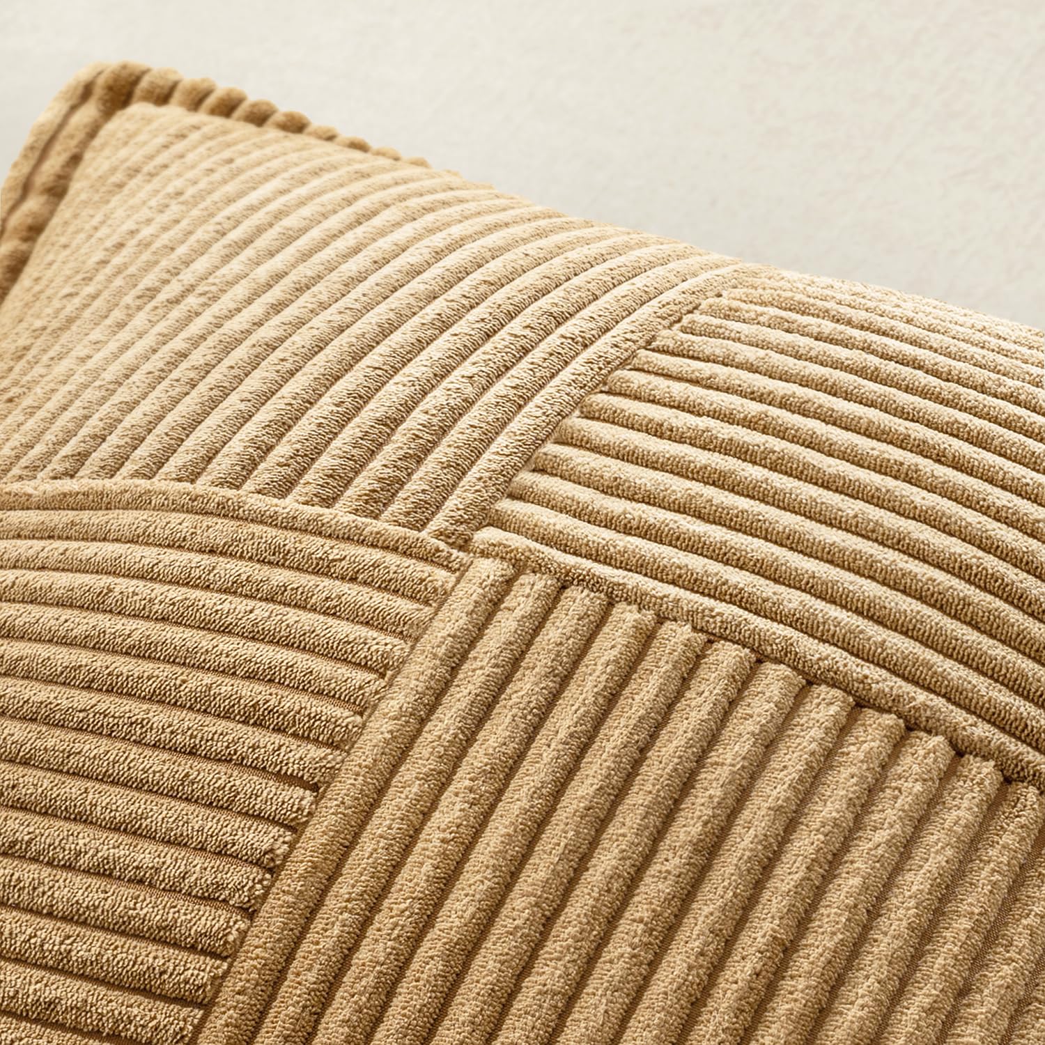 MIULEE Decorative Throw Pillow Covers for Couch 18x18 Inch Brown 2 Pack