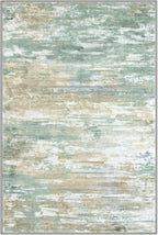 KOZYFLY Modern Abstract 3x5 Area Rug Washable Bedroom Rug Light Green Yellow, Throw Entry Mat Non-Slip Stain Resistant Carpet Dining Room Rug with Soft Low Pile for Living Room Kitchen Bath Office