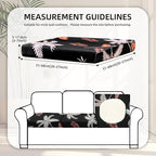 8Pcs Stretch Patio Cushion Covers,Outdoor Couch Covers Replacement,Outdoor Couch & Sofa Slipcovers,for Patio Furniture Cushion Covers,Washable Reusable Furniture Protector(Coconut Forest, Cover Only)