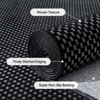 YDKGL Indoor Front Door Mat Entryway Rug Non Slip Washable Black 2x3 ft
