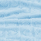 Sherpa Fleece Baby Blanket Heart Checkered Blanket, Ultra Soft Fluffy Premium Baby Blankets for Boys Girls, Cozy Infant Toddler Newborn Receiving Blankets for Crib Stroller 30”×40” (Blue)