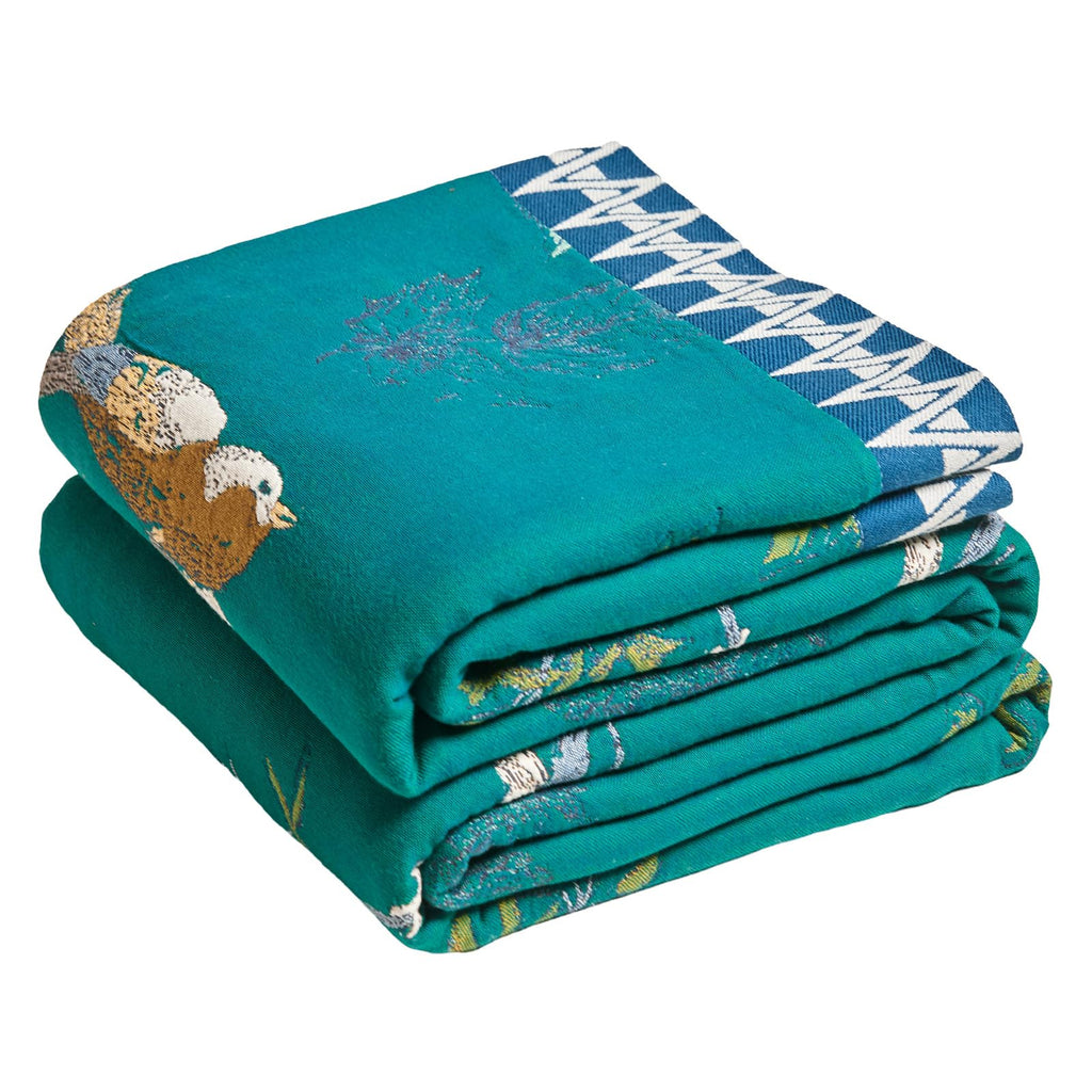 MSGKV Boho Throw Blanket 50"x60" Aviary Botanical Cotton Throw Blanket