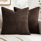 MIULEE Mustard Yellow Decorative Throw Pillow Covers for Couch 20x20 Inch