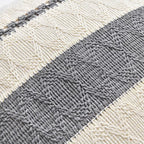 Fancy Homi Set of 1 Neutral Grey Farmhouse Long Lumbar Decorative Throw Pillow Covers 16x24 Inch for Couch Bed Chair, Vintage Country Rustic Retro Room Decor, Soft Thick Cotton Rectangle Cushion Case