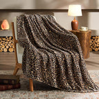 BEDELITE Fleece Blanke for Couch & Bed, Luxury Plush Cozy Fuzzy Blanket, Throw 50"x 60", Dark Brown