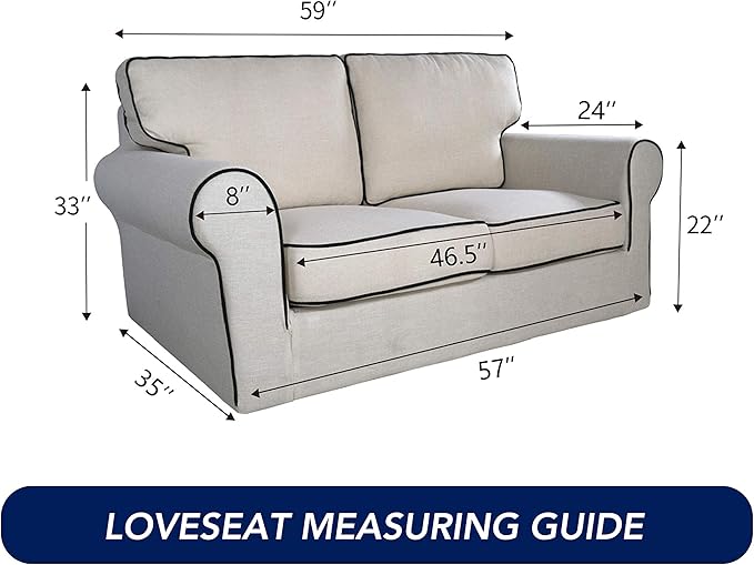 PureFit Super Stretch Sofa Slipcover – Spandex Non Slip Soft Couch Sofa Cover, Washable Furniture Protector with Non Skid Foam and Elastic Bottom for Kids, Pets （Loveseat, Peacock Blue）