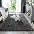 Ophanie Green Grass Area Rugs for Bedroom, 3x5 Shag Fluffy Carpet, Fuzzy Furry Plush Soft Cute Kids Baby Girls Shaggy Bedside Floor Rug for Teen Nursery Decor Aesthetic with Over 99 pcs Pile fibers