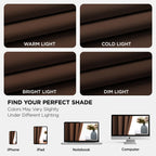 Joydeco Blackout Curtains 95 Inch Length 2 Panels Set, Thermal Insulated Long Curtains& Drapes 2 Burg, Room Darkening Grommet Drapes for Living Room Bedroom Window (W52 x L95 Inch, Brown)