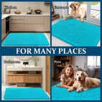 OLANLY Dog Door Mat for Muddy Paws 47x17, Super Absorbent Chenille Mud Mat