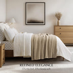 EVERGRACEHOME Chunky Chenille Knit Throw Blanket, 60 x 80, Sand Dune