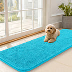 OLANLY Dog Door Mat for Muddy Paws 59x20, Super Absorbent Chenille Mud Mat