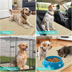 OLANLY Dog Door Mat for Muddy Paws 47x32, Absorbs Moisture and Dirt, Absorbent Non-Slip Washable Doormat, Quick Dry Chenille Mud Mat for Dogs, Entry Indoor Entryway Carpet for Inside Floor, Sand