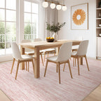 Nakagishi Boho 5x8 Area Rug Living Room Rugs Machine Washable Pink
