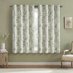 Floral Blackout Curtains Sage Green Printed Curtains Floral Blackout Curtains Farmhouse Boho Cottagecore Spring Curtains for Bedroom Modern Living Room