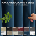 Joydeco Blackout Patio Sliding Door Curtains 84 Inches Long, Grommet Privacy Room Divider Curtains, Extra Wide Thermal Blackout Drapes for Bedroom Living Room (Navy Blue, 80Wx84L, 1 Panel)