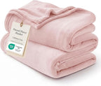 Bedsure GentleSoft Fleece Blanket Twin Size Pink - 300GSM Lightweight Plush Fuzzy Cozy Soft Warm Blanket for Bed, Sofa, Couch, Travel, Camping, 60x80 inches
