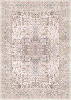 Lofus 3x5 Area Rugs for Living Room, Washable Area Rug, Rugs for Bedroom, Kitchen, Vintage Boho Carpet, Soft Non-Slip, Low Pile Large Area Rug for Office Dining Room, Pink