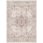 Lofus 3x5 Pink Area Rugs for Bedroom Living Room, Vintage Boho Carpet