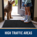 OLANLY Front Door Mat 47x17, Waterproof Heavy-Duty Indoor Outdoor Doormat