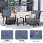 DREAHOTEXTIL 8Pcs Outdoor Cushion Covers, Elastic Patio Cushion Covers