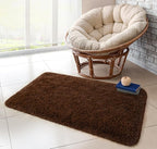 Chicrug Soft Runner Rug for Bedroom Living Room Plush Fluffy Rugs 2x4 Feet, Shag Furry Runner Carpet Non Shedding for Nursery Children Kids Girls Room Home Decorative, Coffee