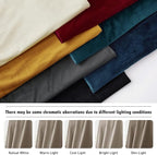 RYB HOME Camel Beige Velvet Curtains 63 inches Length with Hook Tape, Thermal Insulated Privacy Protect Decorative Drapes for Bathroom Window, W 42 x L 63 inches, 2 Panels Set
