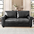 Leather Look Couch Cushion Covers Sofa Seat Slipcovers Sets Couches Furniture Protector for Sectional Armchair Loveseat Pets Kids Stretch Spandex Fabric (2 Cushion Loveseat, Light Grey)