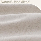 Guken 100% Blackout Curtains 102 Inch Length 2 Panels Set for Living Room Bedroom Back Tab Thermal Insulated Black Out Linen Drapes Room Darkening Window Curtains 102 Inches Long, Sand Beige