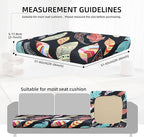 Outdoor Cushion Covers Set,8PCS Patio Furniture Couch Seat Slipcovers, Replacement for Sofa Sectional Chair(Cover，Only)