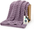 Bedsure GentleSoft Light Purple Twin Blanket for Bed - Cozy Soft Blankets for Women, Cute Large Throws for Girls, 66x90 Inches