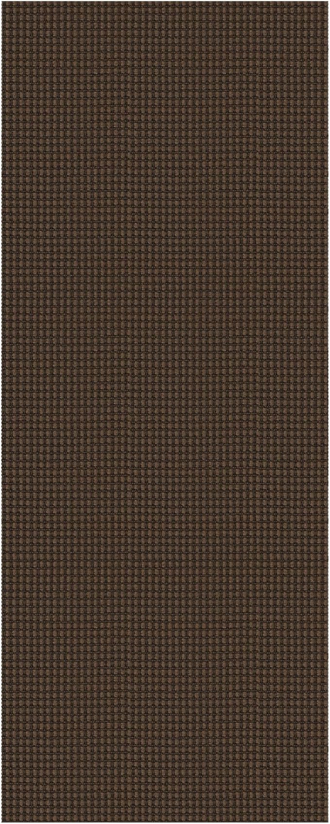 KOZYFLY Runners for Hallways 2x5 ft Washable Kitchen Runner Non Slip Rubber Backed Hall Runners Cotton Entryway Runner Rugs Floor Carpet for Indoor Backdoor Bedroom Kitchen, Brown/Dark Brown