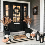 Front Door Mat Indoor Entrance - 2x4.3 Ft Black and White Washable Doormat Outdoor Entrance Porch Rug Non-Skid Runner Rug for Kitchen Hallway Bedroom Laundry Room Porch Decor