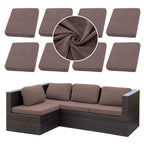 SUKAIKEQA 8PCS Patio Cushion Covers.Patio Furniture Couch SeatSlipcovers
