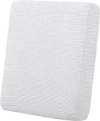 Easy-Going Stretch Cushion Cover Sofa Cushion Furniture Protector Sofa Seat Sofa slipcover Sofa Cover Soft Flexibility with Elastic Bottom(Chiar Cushion,Snow White)