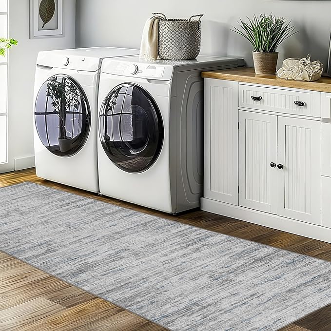 3x8 Runner Rug Non Slip Washable Rugs for Hallways, Abstract 8ft Kitchen Runners Rug for Entryway,Stain Resistant Rug Runner，Ultra-Thin Kitchen Mats for Living Room Bedroom