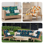 8Pcs Outdoor Cushion Covers, Stretch Patio Furniture Couch Chair Slipcovers