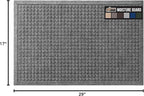 GORILLA GRIP® Ultra Absorbent Front Door Mat Outside Entrance, Traps Dirt and Moisture, HydroABSORB Indoor Outdoor Doormat Holds Up to 1.7 Cups Water, Stain and Fade Resistant Welcome Mat, 29x17, Grey