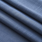 Navy Blue Curtains for Living Room Back Tab Modern Farmhouse Semi Sheer Blue Curtains 144 inches Long 2 Panels Set Muted Neutral Window Curtain for Dining Room Bedroom 52x144