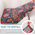 hyha Printed Couch Cushion Covers, Sofa Covers Washable for 3 Cushion Couch