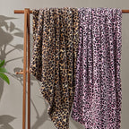 BEDELITE Fleece Blanke for Couch & Bed Leopard Print Throw Blanket – Soft Cheetah Blanket, Cozy Lightweight Fleece Animal Print Throw, 60"x 80", Brown