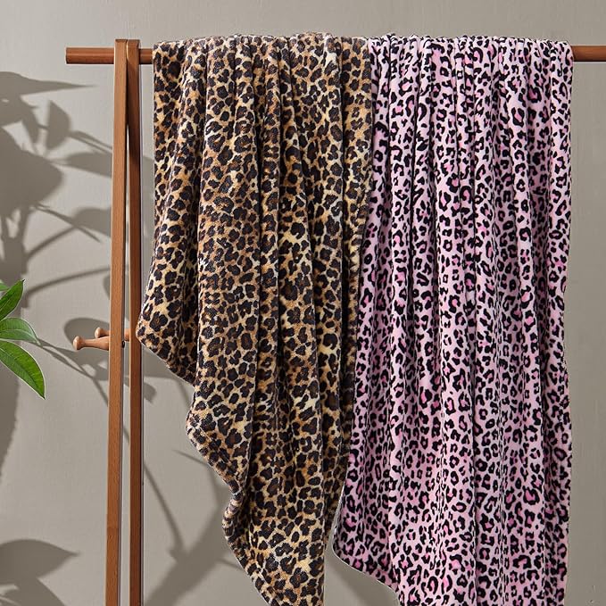 BEDELITE Fleece Blanke for Couch & Bed, Luxury Plush Cozy Fuzzy Blanket, Throw 50"x 60", Dark Brown