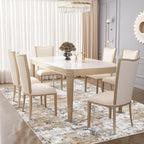 XLUEZ 5x7 Area Rugs for Living Room, Washable Modern Abstract Large Area Rug Neutral Soft Non Slip Kids Rug Stain Resistant Indoor Carpet for Bedroom Nursery Dining Room Playroom(Beige, 5'x7')