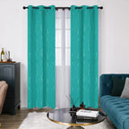 Deconovo Living Room Curtains 95 Inches Long, Blackout Curtains for Bedroom