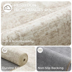 Restydon 3x5 Rug for Entryway,Washable Area Rug,Beige