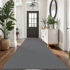 KOZYFLY Extra Long Runners for Hallways 3x14 ft Washable Kitchen Runner Non Slip Rubber Backed Hallway Rug Cotton Entryway Runner Rug Floor Carpet for Indoor Hall, Kitchen, Stair, Grey/Dark Grey