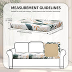 8Pcs Stretch Patio Cushion Covers,Outdoor Couch Covers Replacement,Outdoor Couch & Sofa Slipcovers,for Patio Furniture Cushion Covers,Washable Reusable Furniture Protector(coconut trees,Cover Only)