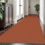 KOZYFLY Extra Long Runners for Hallways 3x16 ft Washable Kitchen Runner Non Slip Rubber Backed Hallway Rug Cotton Entryway Runner Rug Floor Carpet for Indoor Hall, Kitchen, Stair, Orange/Tan