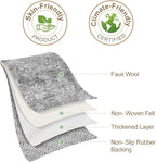 Nakagishi 9x12 Area Rugs Living Room: Washable Abstract Large Neutral Soft Rug Stain Resistant Modern Indoor Floor Non-Slip Carpet for Bedroom Nursery Kids Playroom Office Dining Room Dorm- Grey